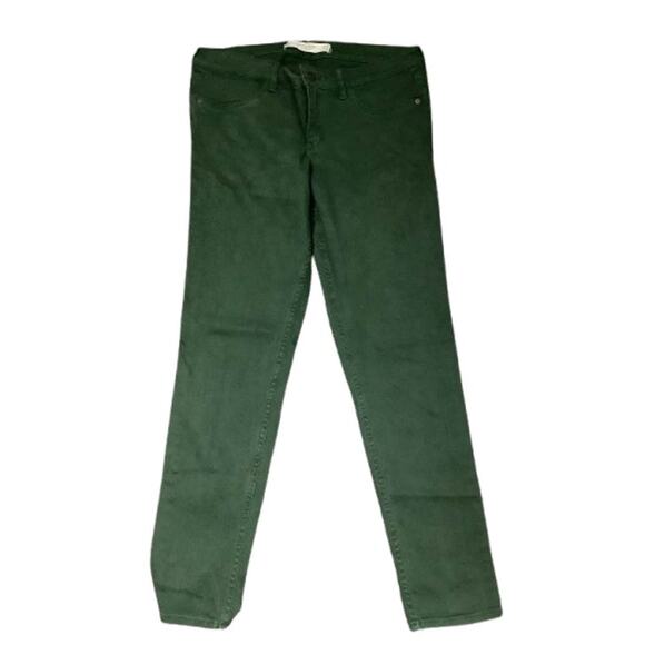 Abercrombie & Fitch Green Skinny Jeans, Size 10R - Preppy, Trendy, Everyday Wear - Picture 1 of 7